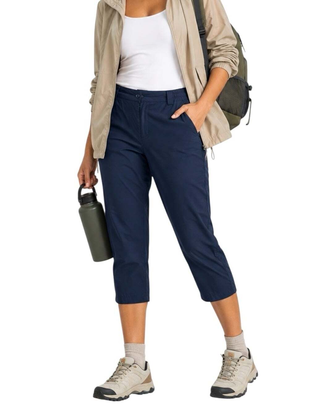 Mountain Warehouse Navy Capri Pants Hiking Walking Travel Technical Outdoor 10
